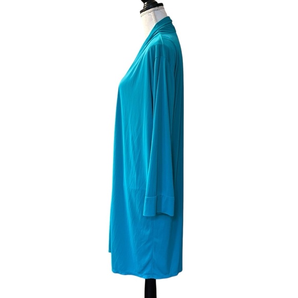 Natori Slinky Bath Comfy Wrap Style Robe Women’s SZ Medium in Solid Blue - Picture 4 of 6